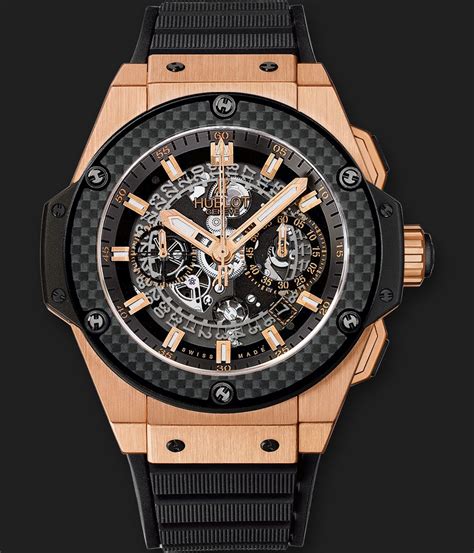 hublot king power unico king gold carbon price|Hublot king gold 42mm.